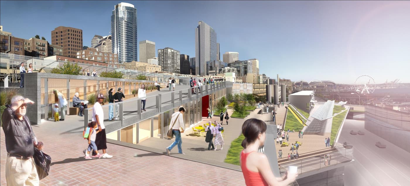 Elliott Bay Seawall, located in Seattle, WA